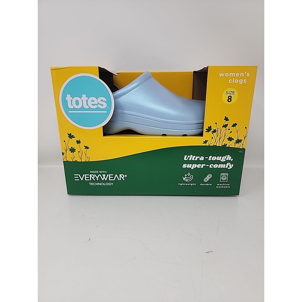 totes Women's Ultra Tough Super Comfy Lightweight Durable Gardening Clog Size 8